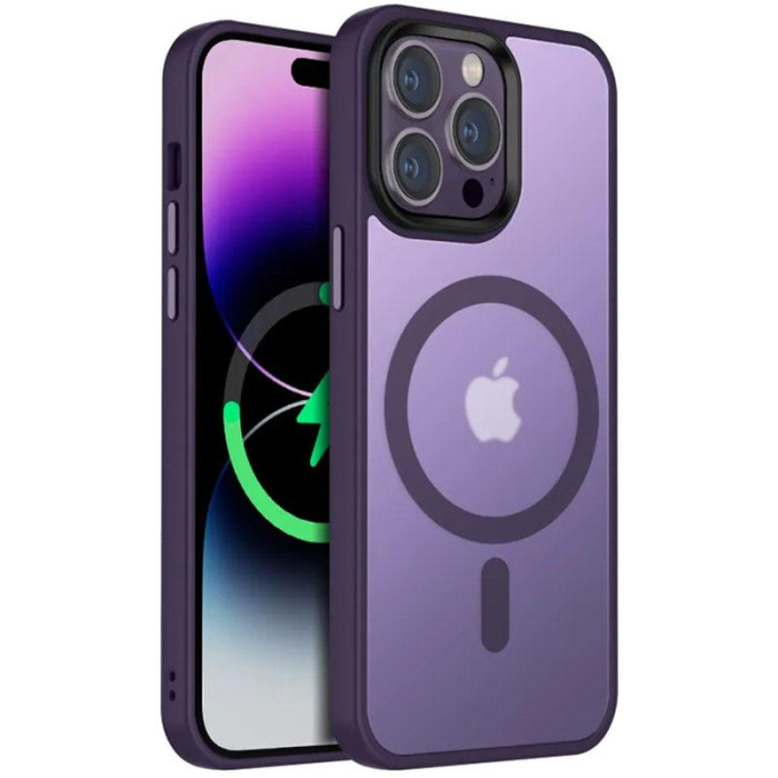 Чохол Ummi Colorful з Magnetic Fit для Apple iPhone 14 Pro Max Темно-фіолетовий/Dark Purple
