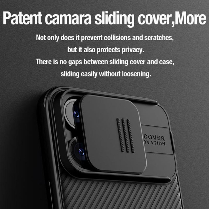 Карбонова накладка Nillkin CamShield Pro для Apple iPhone 15 Pro  Black