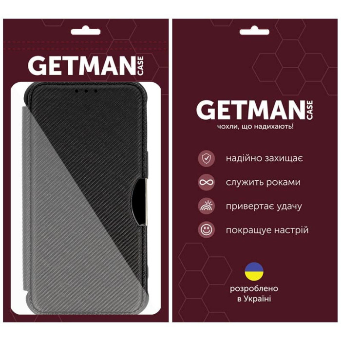 Шкіряний чохол-книжка GETMAN Razor (PU) для Samsung Galaxy A55 Black