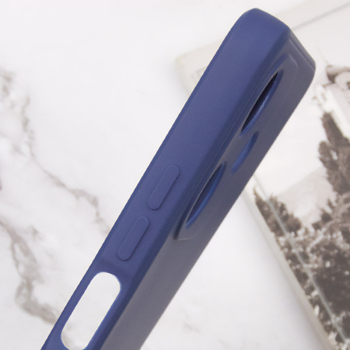 Силіконовий чохол Candy Full Camera для Infinix Hot 30 Синій/Dark Blue