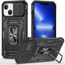 Ударостійкий чохол Camshield Army Ring для Apple iPhone 15  Чорний/Black