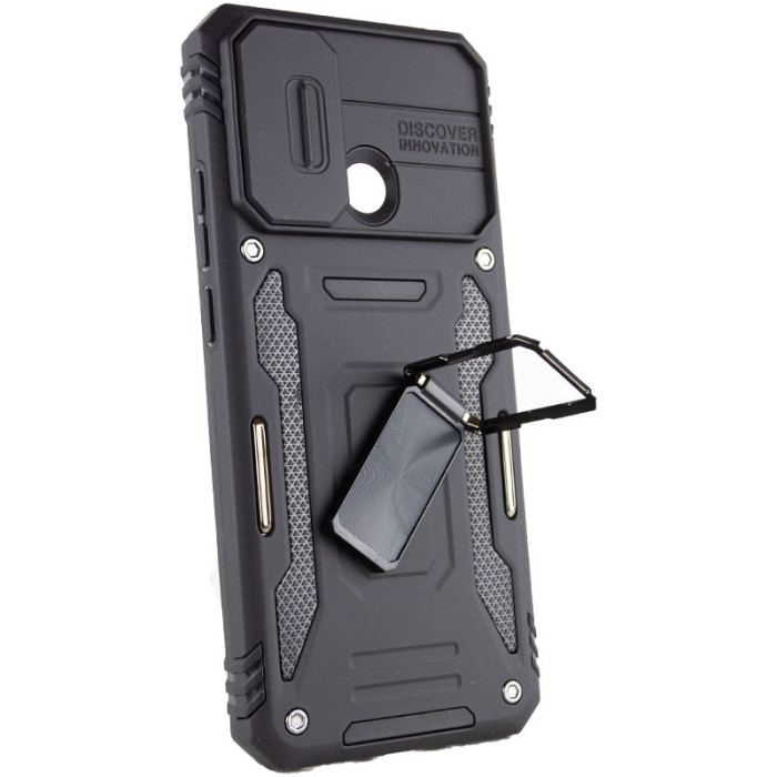 Ударостійкий чохол Camshield Army Ring для Xiaomi Redmi 10C Чорний/Black