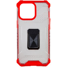 Ударостійкий чохол Transformer CrystalRing для Apple iPhone 13 Pro  Червоний  (ITS-L-00000051682_1)