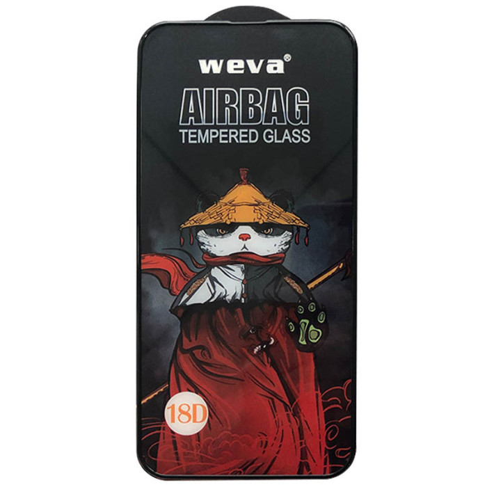 Захисне 2.5D скло Weva AirBag (тех.пак) для Apple iPhone 16 Pro (6.3') Чорний