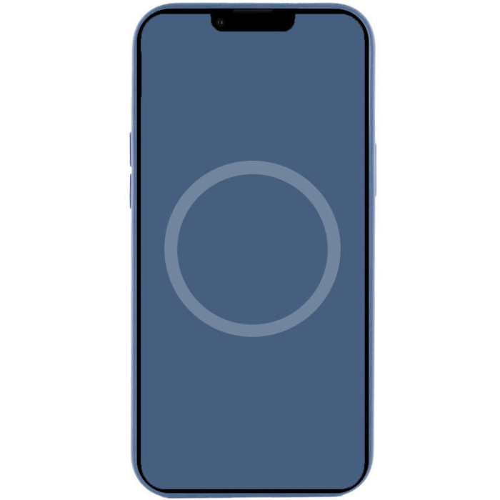 Чохол Silicone case (AAA) with Magsafe and Animation для Apple iPhone 15  Синій/Winter blue