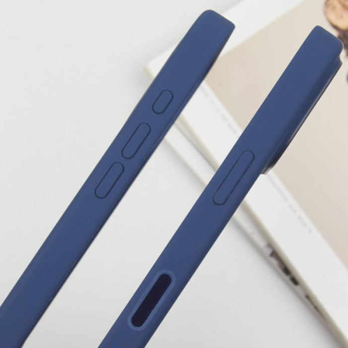 Чохол Silicone case (AAA) with Magsafe and Animation (button) для Apple iPhone 16 Pro Max (6.9') Denim