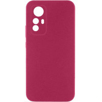 Чохол TPU GETMAN Liquid Silk Full Camera для Xiaomi Redmi Note 12S Бордовий/Marsala