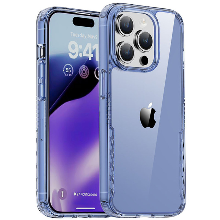 Чохол TPU+PC Multi-Color для Apple iPhone 15 Pro  Blue  (ITS-L-00000066182_1)