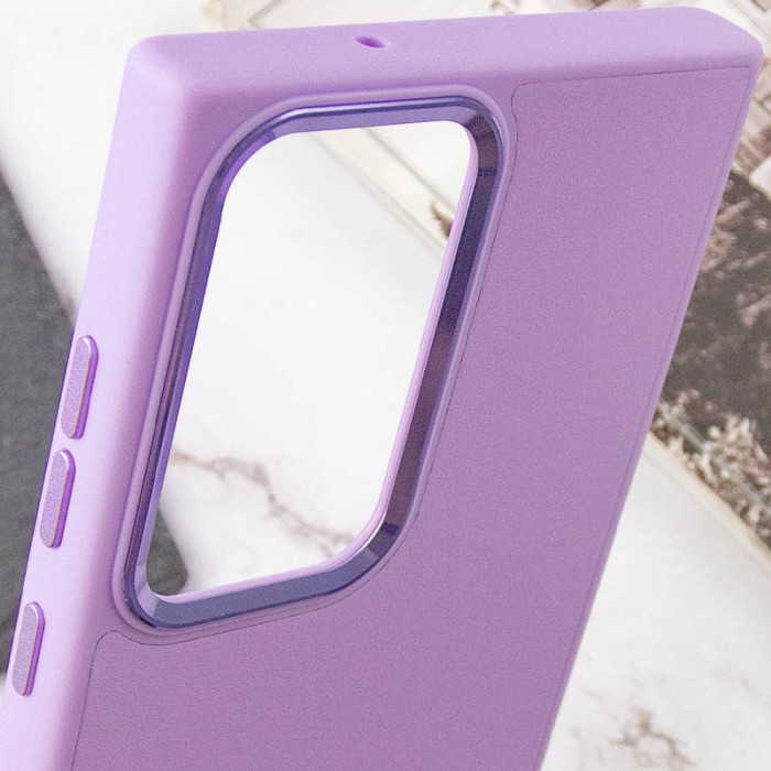 Шкіряний чохол Bonbon Leather Metal Style для Samsung Galaxy S23 Ultra Бузковий/Dasheen