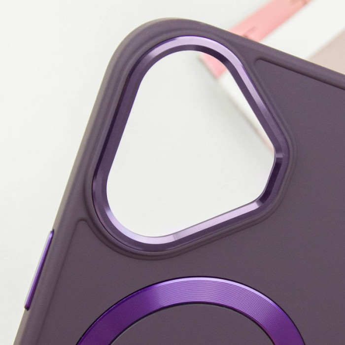 TPU чехол Bonbon Metal Style with MagSafe для Apple iPhone 16 