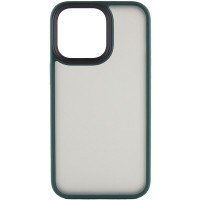 TPU+PC чохол Metal Buttons для Apple iPhone 14  Зелений/Dark Green  (ITS-L-00000055499_3)
