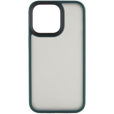 TPU+PC чохол Metal Buttons для Apple iPhone 14  Зелений/Dark Green  (ITS-L-00000055499_3)