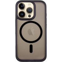 TPU+PC чохол Metal Buttons with MagSafe для Apple iPhone 16 Pro Max (6.9') Чорний/Black  (ITS-L-00000073093_4)