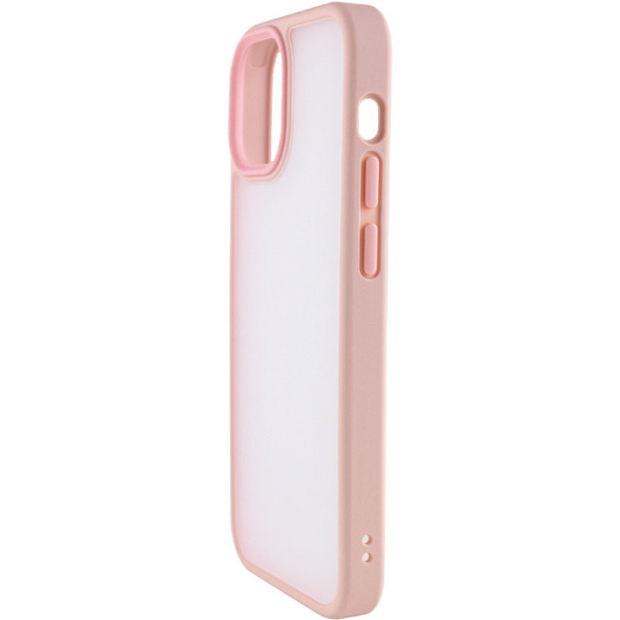 TPU+PC чохол Metal Buttons для Apple iPhone 14  Рожевий