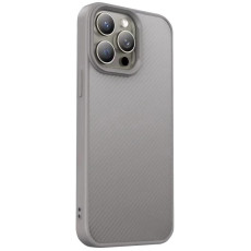 TPU чохол Carbon Protective з Magnetic Fit для Apple iPhone 14 Pro  Grey