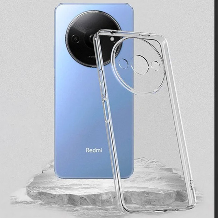 TPU чохол Epik Transparent 1,5mm Full Camera для Xiaomi Redmi A3 Безбарвний (прозорий)