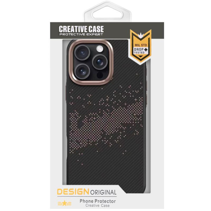 TPU чохол Monzo (MagFit) для Apple iPhone 16 Pro Max (6.9') Titanium gold