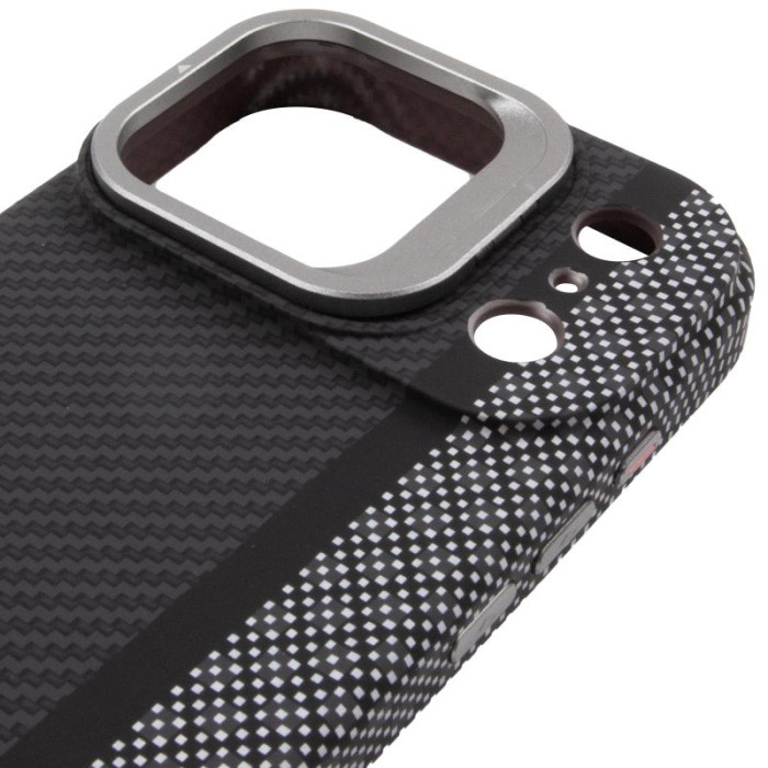TPU чохол Pixel Craft with MagSafe для Apple iPhone 17 Pro (6.3') Carbon Line