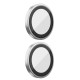 Захисне скло BlueO Metal на камеру для Apple iPhone 16/16 Plus Срібний/Silver