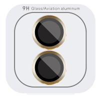 Захисне скло Metal Classic на камеру (у упак.) для Apple iPhone 16/16 Plus Золотий/Gold