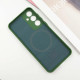Чохол Silicone Cover Lakshmi Full Camera (AA) з Magnetic Fit для Samsung Galaxy S24 FE Зелений/Dark green