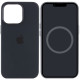 Чохол Silicone case (AAA) with Magsafe and Animation для Apple iPhone 13 Pro  Чорний/Midnight