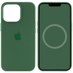 Чохол Silicone case (AAA) with Magsafe and Animation для Apple iPhone 13 Pro  Зелений/Clover  (ITS-L-00000051654_1)