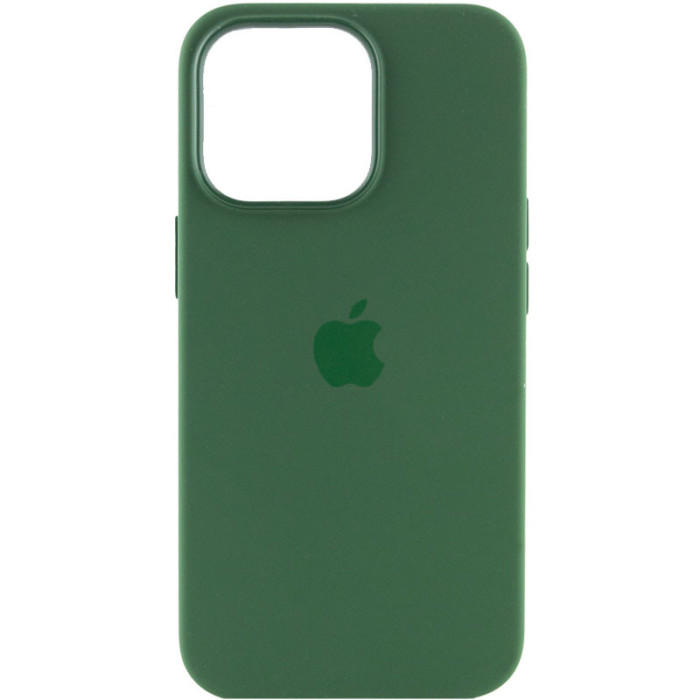 Чохол Silicone case (AAA) with Magsafe and Animation для Apple iPhone 13 Pro  Зелений/Clover