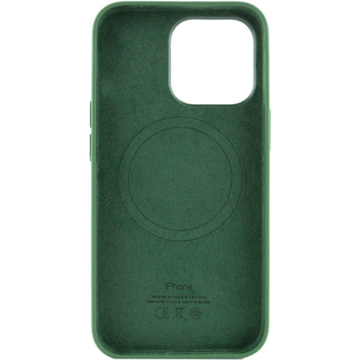 Чохол Silicone case (AAA) with Magsafe and Animation для Apple iPhone 13 Pro  Зелений/Clover