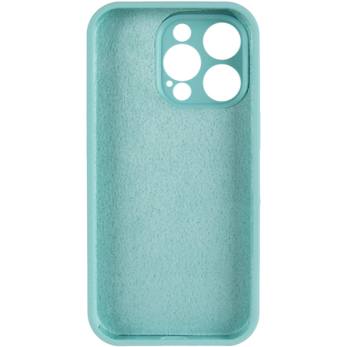Чохол Silk Full Camera Protective (AA) NO LOGO для Apple iPhone 13 Pro  Бірюзовий/Marine Green