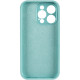 Чохол Silk Full Camera Protective (AA) NO LOGO для Apple iPhone 13 Pro  Бірюзовий/Marine Green