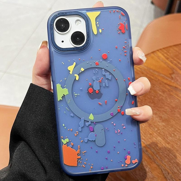 Чохол TPU+PC Flush with MagSafe для Apple iPhone 14  Dark blue
