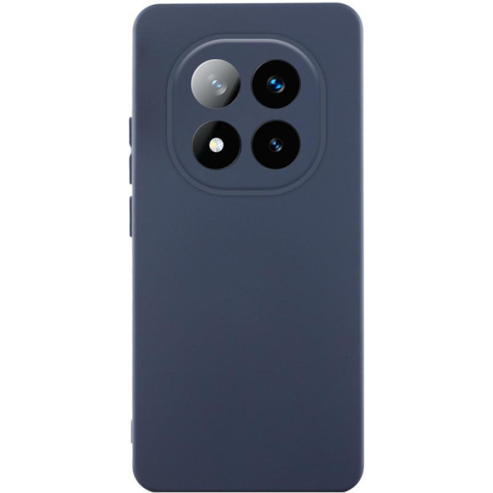 Чохол TPU GETMAN Liquid Silk Full Camera для Xiaomi Redmi Note 14 Pro 4G Синій/Midnight blue