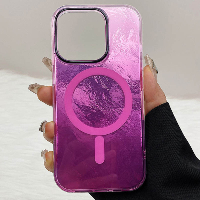 Чохол TPU Shiny Mountain (MagFit) для Apple iPhone 14 Pro Max Pink