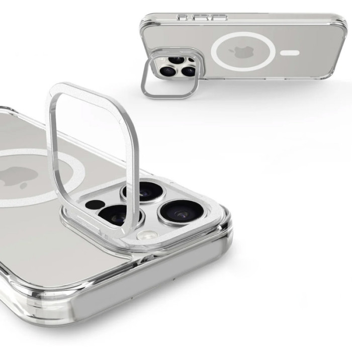Чохол TPU Space Case Apex with MagSafe для Apple iPhone 15 Pro  Silver