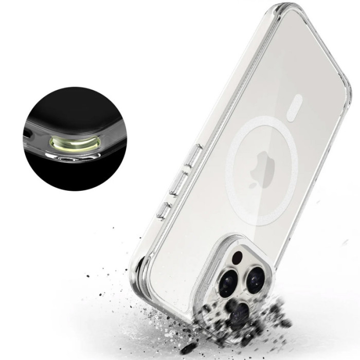 Чохол TPU Space Case Apex with MagSafe для Apple iPhone 15 Pro  Silver