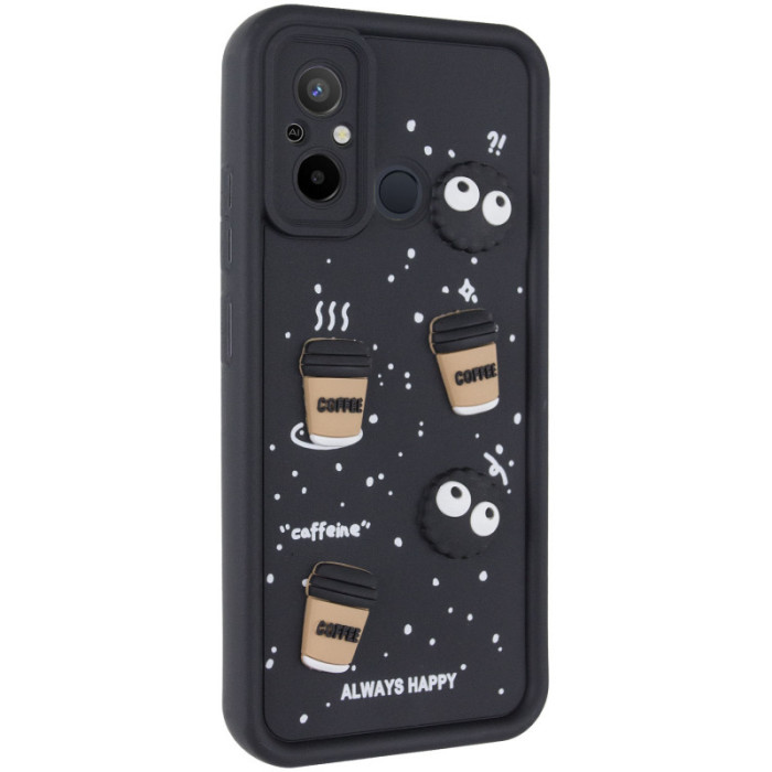 Чохол TPU Toys Case для Xiaomi Redmi 12C/Poco C55 Black/Always Happy