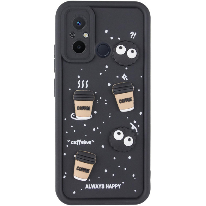 Чохол TPU Toys Case для Xiaomi Redmi 12C/Poco C55 Black/Always Happy