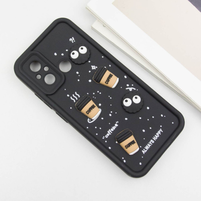 Чохол TPU Toys Case для Xiaomi Redmi 12C/Poco C55 Black/Always Happy