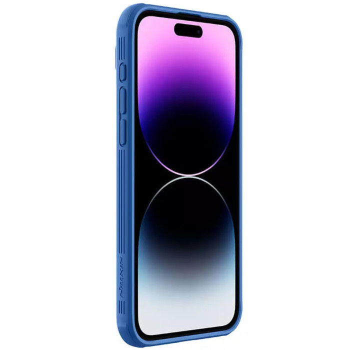 Карбонова накладка Nillkin CamShield Pro для Apple iPhone 15 Pro  Blue
