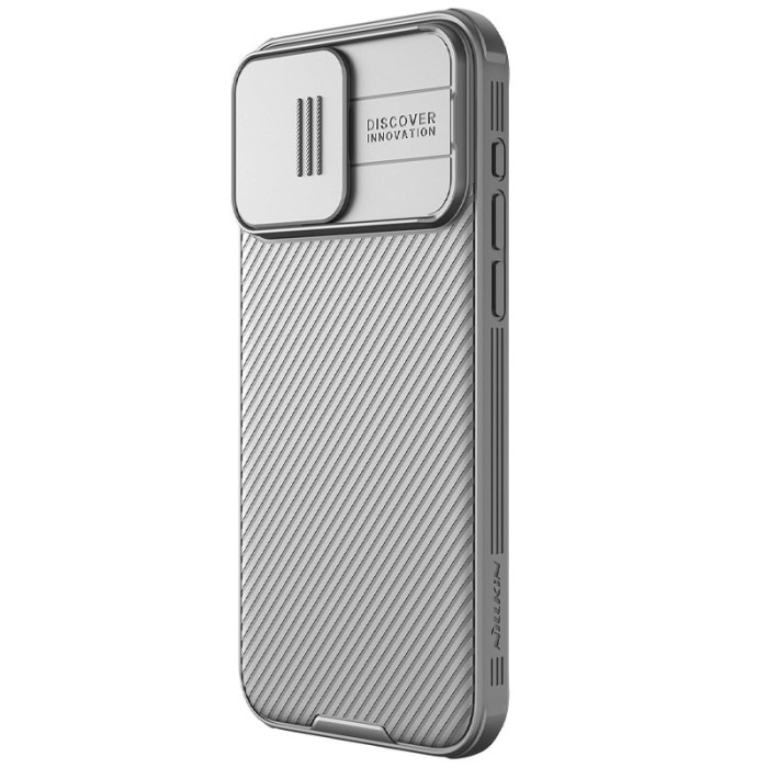 Карбонова накладка Nillkin CamShield Pro для Apple iPhone 15 Pro  Titanium Gray