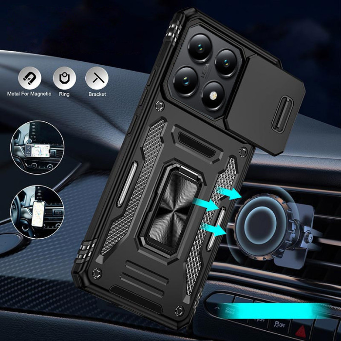 Ударостійкий чохол Camshield Army Ring для Xiaomi 14T Чорний/Black