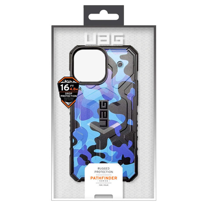 Ударостійкий чохол UAG Pathfinder with MagSafe Camo для Apple iPhone 13 Pro Max Синій