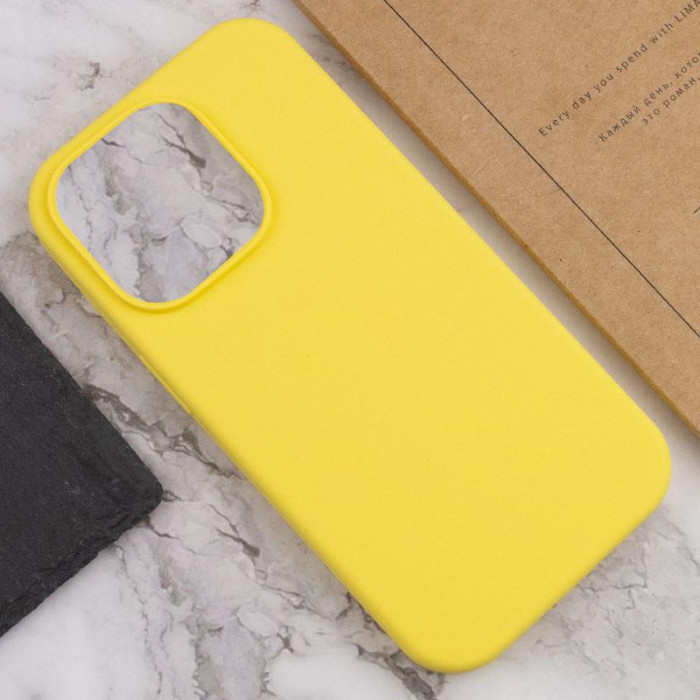 Чохол Silicone Case Full Protective (AA) NO LOGO для Apple iPhone 14 Pro  Жовтий/Yellow