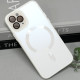 Чохол TPU+Glass Sapphire Midnight with MagSafe для Apple iPhone 14 Pro  Білий/White