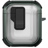 Футляр протиударний Locking Button для навушників Airpods 1/2 Apple Green  (ITS-L-00000079155_4)