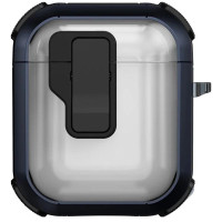Футляр протиударний Locking Button для навушників Airpods 1/2 Blue  (ITS-L-00000079155_2)