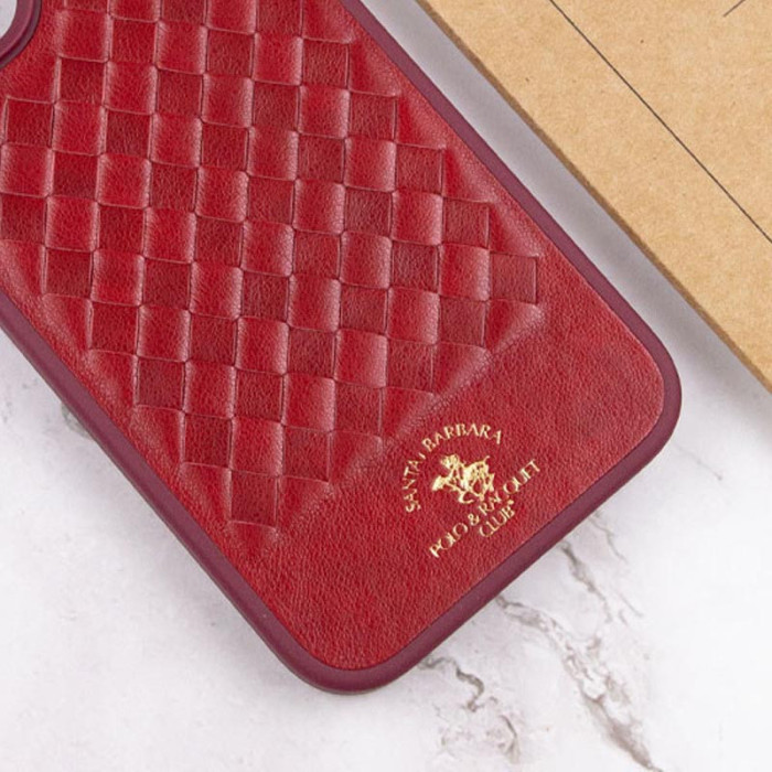 Шкіряний чохол Polo Santa Barbara для Apple iPhone 15 Pro Max Red  (ITS-L-00000065735_3)