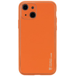 Шкіряний чохол Xshield для Apple iPhone 14 Plus Помаранчевий/Apricot  (ITS-L-00000057269_7)