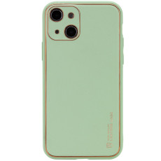 Шкіряний чохол Xshield для Apple iPhone 14 Plus Зелений/Pistachio